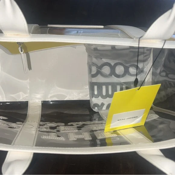 Marc Jacobs Clear and Yellow Tote Bag - Picture 3 of 7